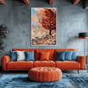 Amberwind Meadow Canvas Art Clock Canvas