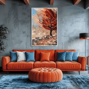 Amberwind Meadow Canvas Art Clock Canvas