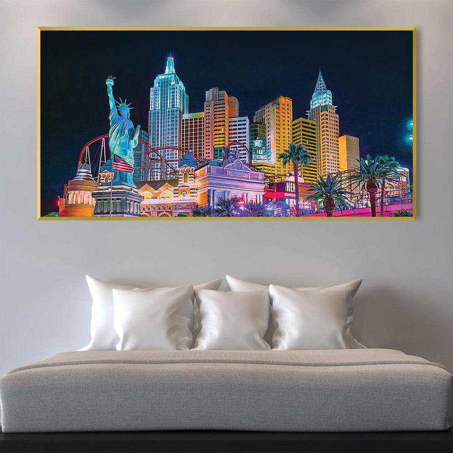 American Metropolitan Canvas Art Clock Canvas