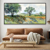 Among the Spring Hills Canvas Art 20 x 10in / Canvas Clock Canvas