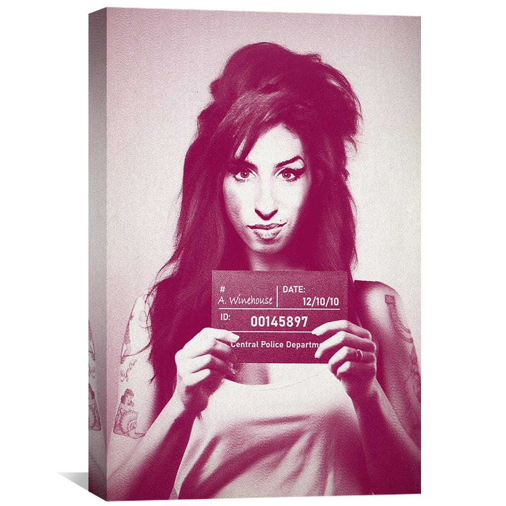 Amy Mugshot Magenta 1 Canvas – ClockCanvas