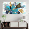 Aqua Lustered Canopy Canvas Art Clock Canvas