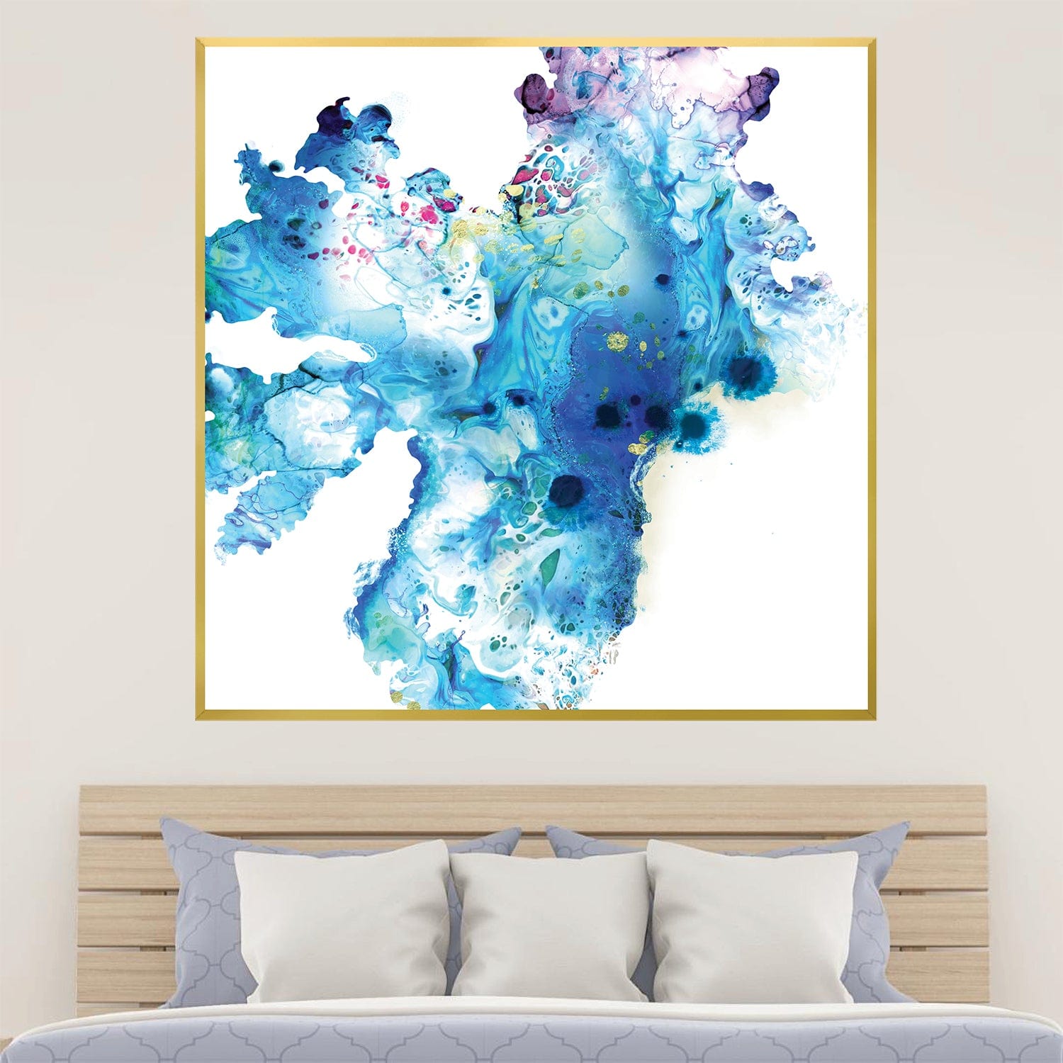 Aquatic Depth Canvas Art Clock Canvas