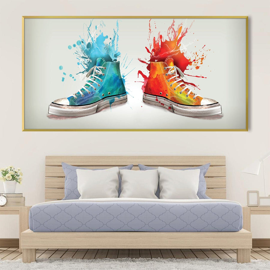 Artistic Kicks Canvas Art Clock Canvas