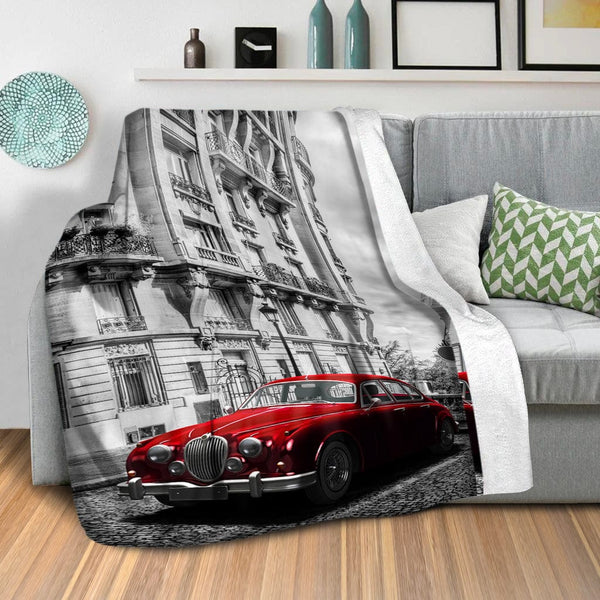 Artistic Paris Blanket Blanket Clock Canvas