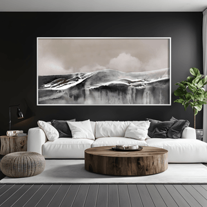 Ashen Horizon Canvas Art Clock Canvas