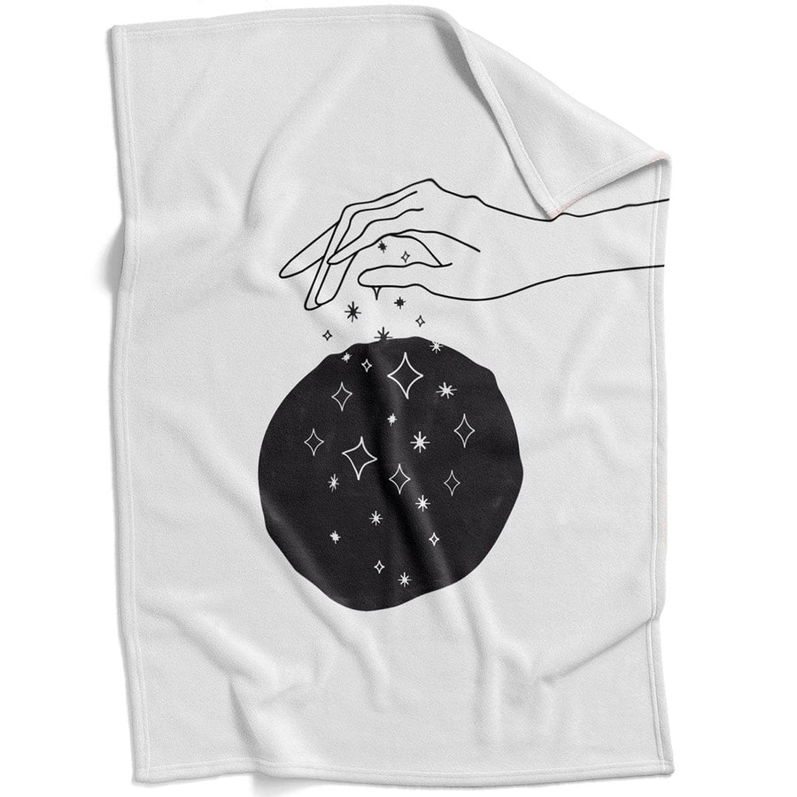 Aura Hands C Blanket Blanket 75 x 100cm Clock Canvas