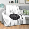 Aura Hands C Blanket Blanket Clock Canvas