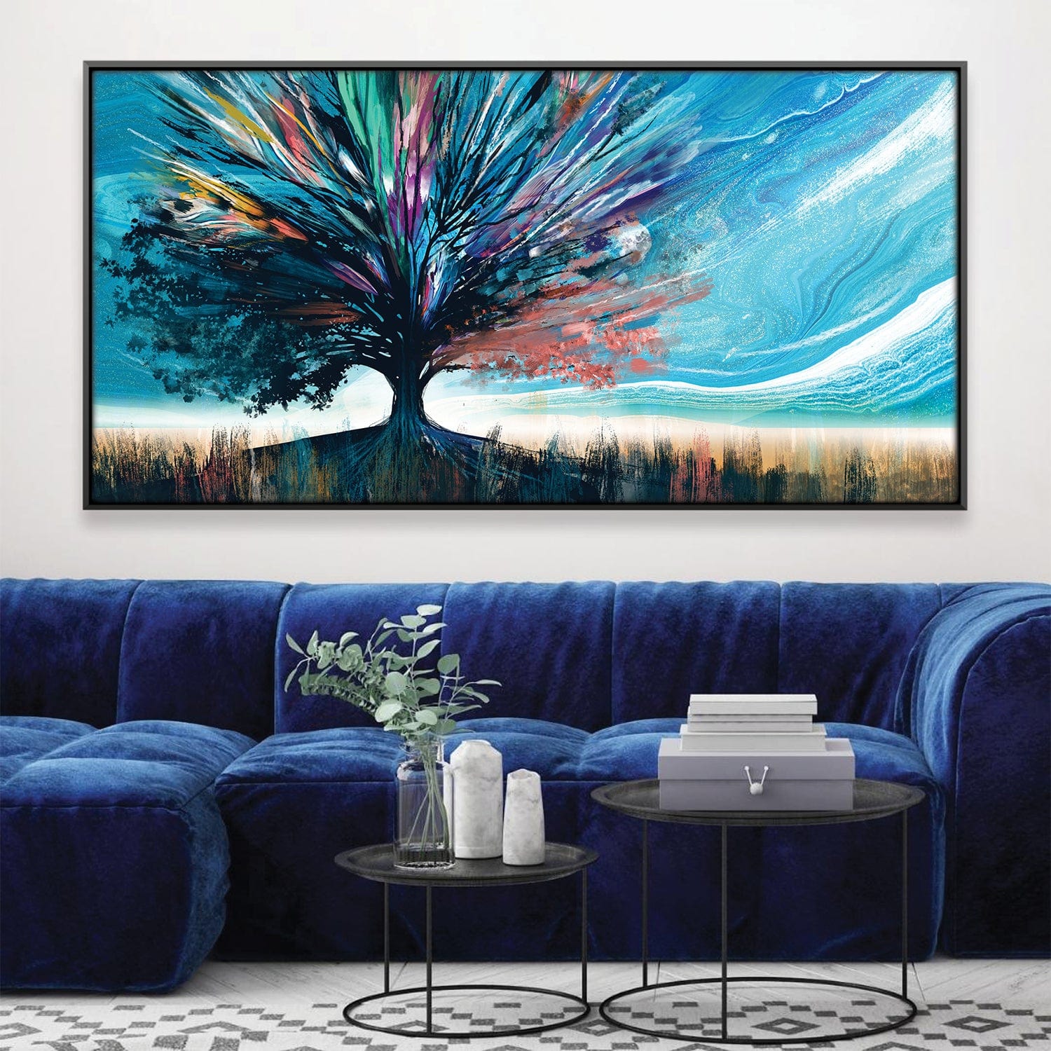 Aurora Grove Canvas Art Clock Canvas