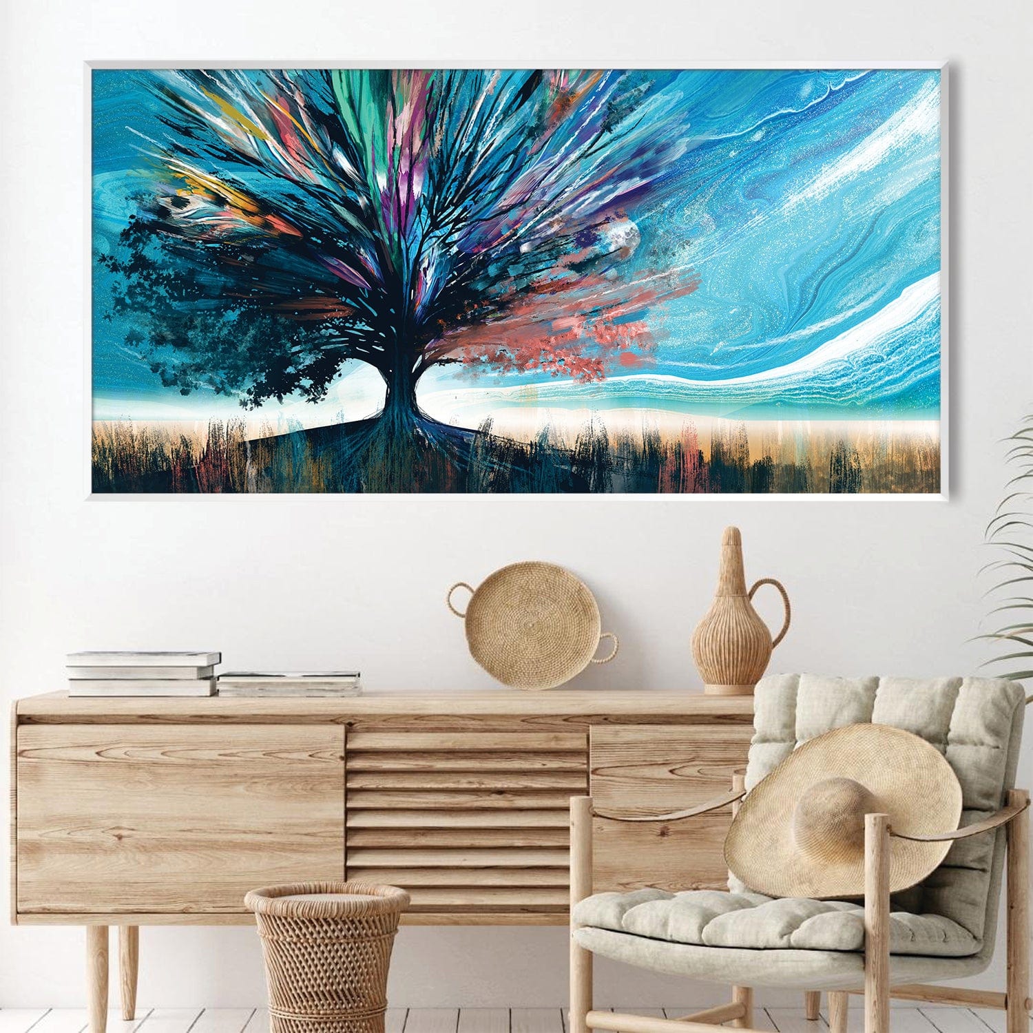 Aurora Grove Canvas Art Clock Canvas