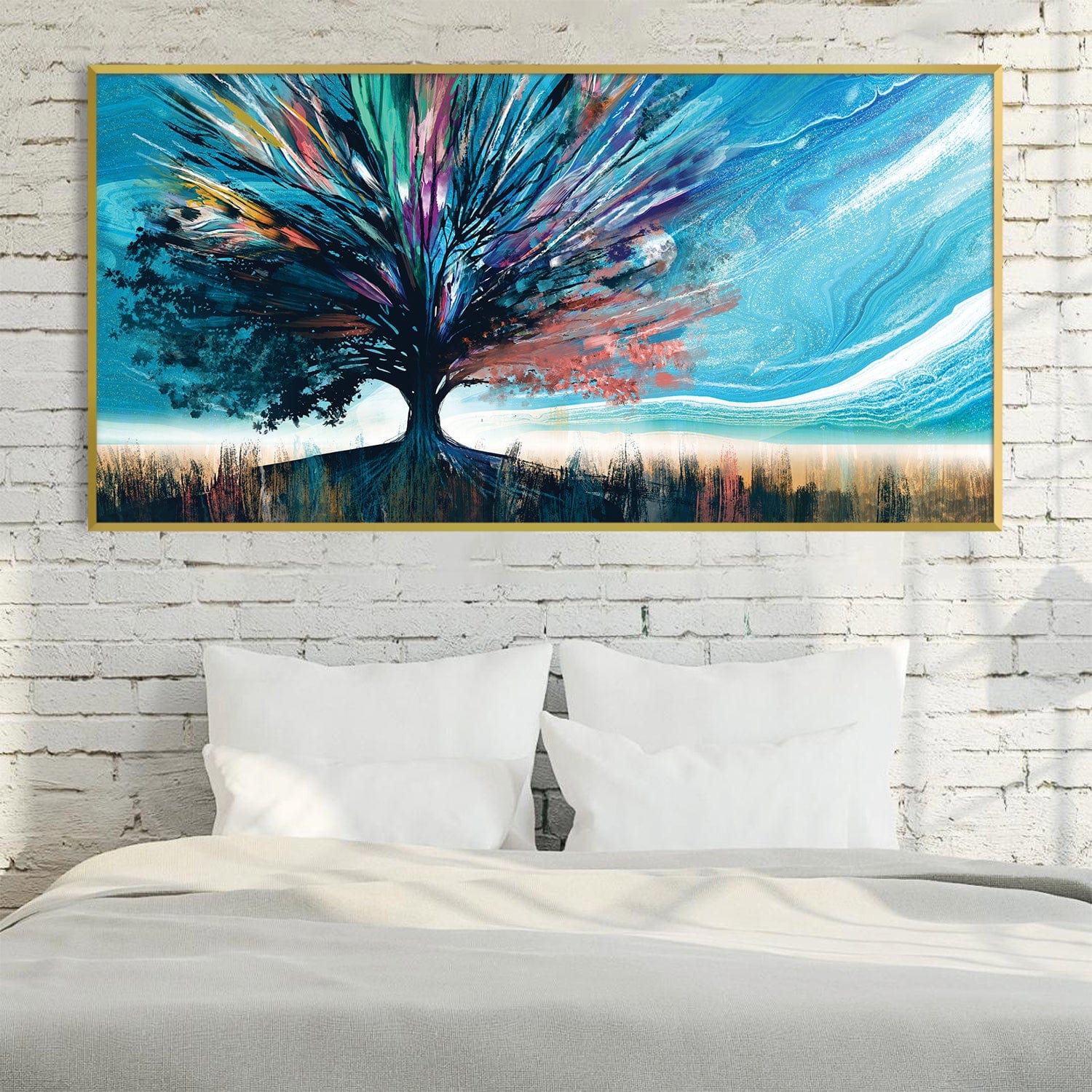 Aurora Grove Canvas Art Clock Canvas