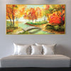 Autumn Bridge Canvas Art Clock Canvas