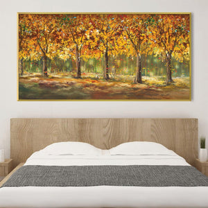 Autumn Grove Canvas Art Clock Canvas