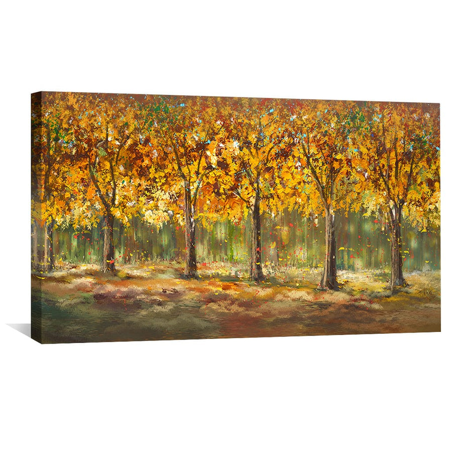 Autumn Grove Canvas Art Clock Canvas