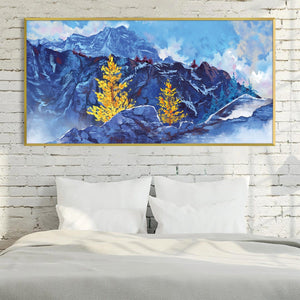 Autumn Peaks Canvas Art Clock Canvas