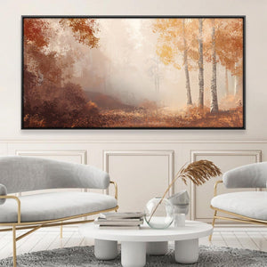 Autumn's Quiet Call Canvas Art 20 x 10in / Canvas Clock Canvas