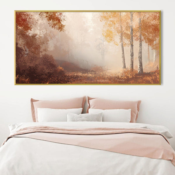 Autumn's Quiet Call Canvas Art Clock Canvas