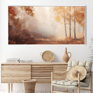 Autumn's Quiet Call Canvas Art Clock Canvas