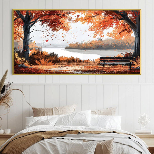 Autumn's Repose Canvas Art Clock Canvas