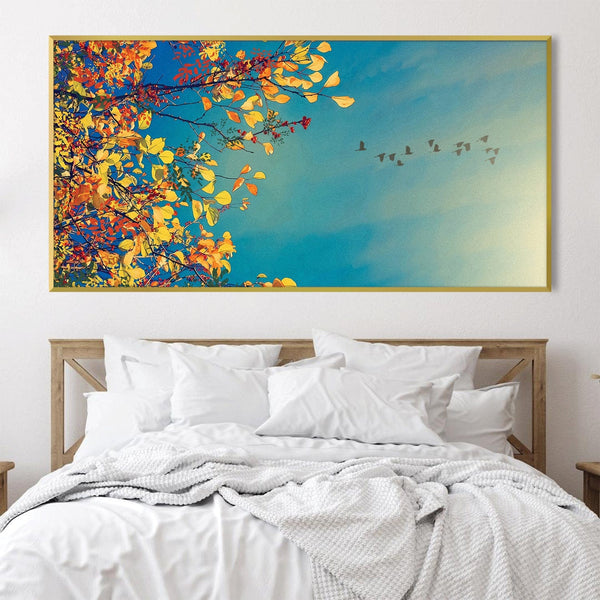 Autumn Sky Canvas Art Clock Canvas