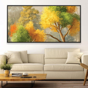 Autumns Palette Canvas Art 20 x 10in / Canvas Clock Canvas