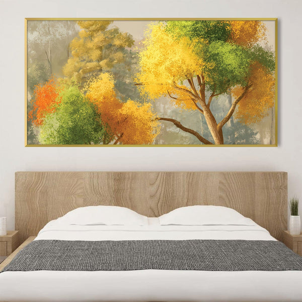 Autumns Palette Canvas Art Clock Canvas