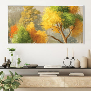 Autumns Palette Canvas Art Clock Canvas