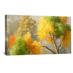 Autumns Palette Canvas Art Clock Canvas