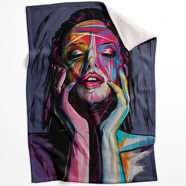 Awakened Woman A Blanket Blanket 75 x 100cm Clock Canvas