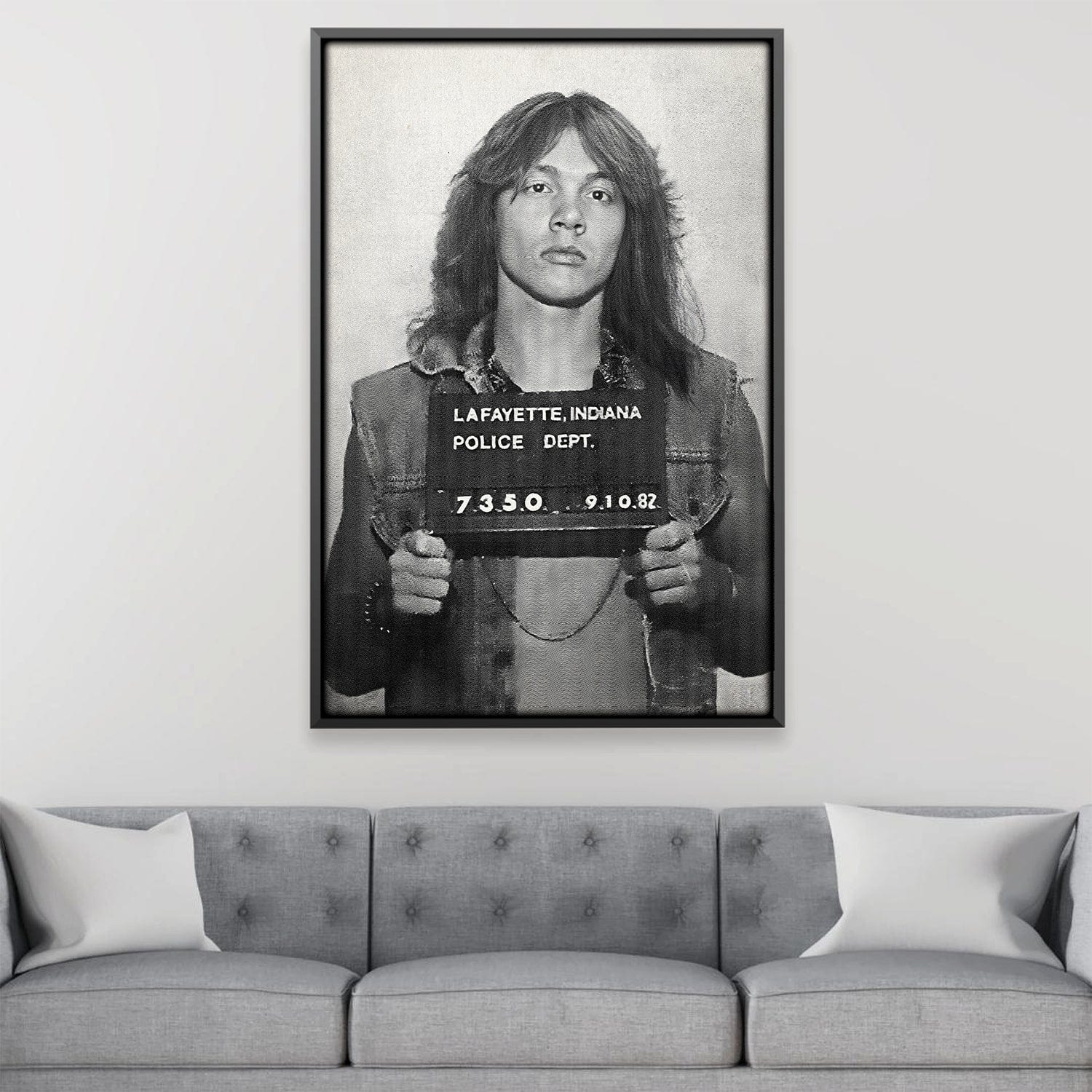 Axl Mugshot Black Canvas product thumbnail