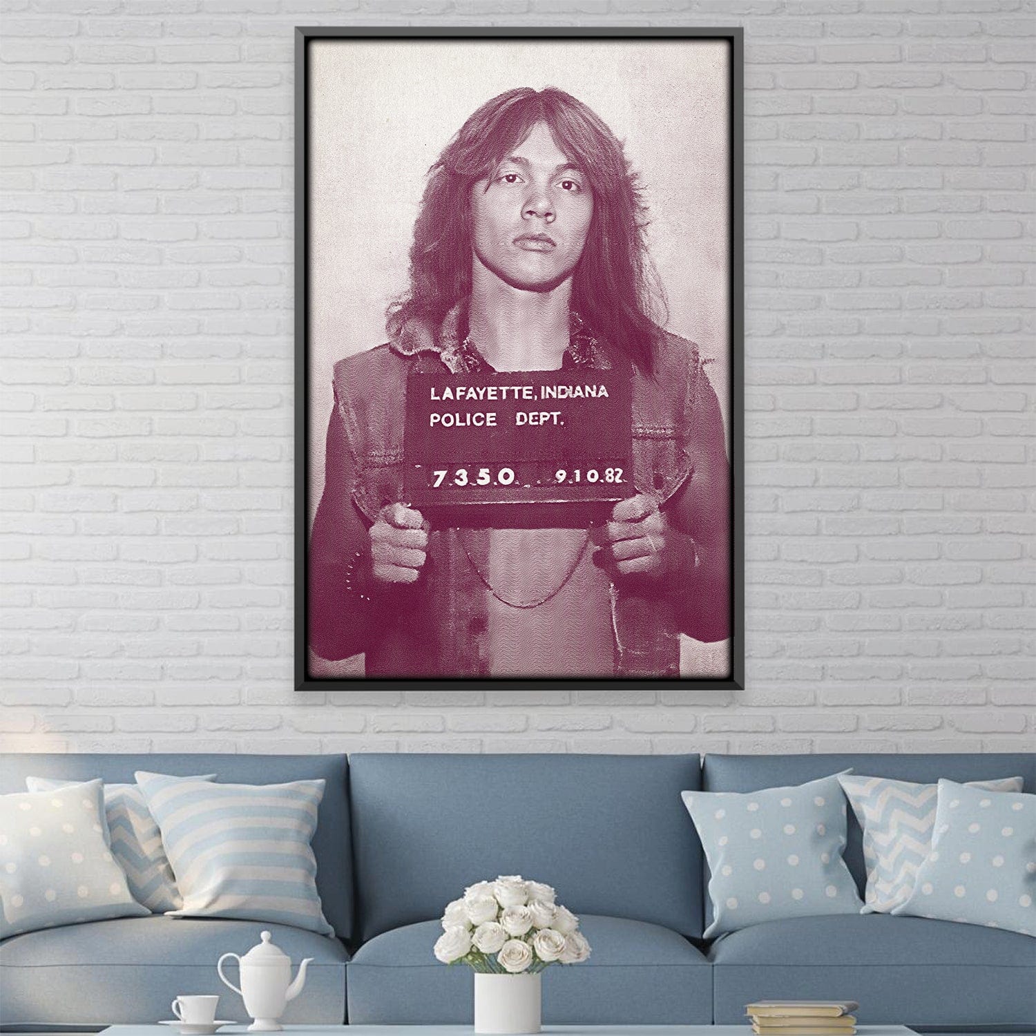 Axl Mugshot Purple Canvas product thumbnail