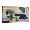Azure Cascade Canvas Art Clock Canvas