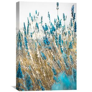 Azure Meadow Canvas Art Clock Canvas