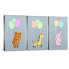 Balloon Buddies Canvas Art Clock Canvas