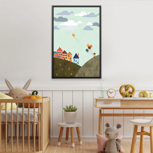 Balloons & Daydreams Canvas Art 12 x 18in / Canvas Clock Canvas