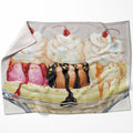 Banana Split Blanket Blanket 75 x 100cm Clock Canvas