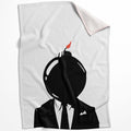 Banksy Bomb Head Blanket Blanket 75 x 100cm Clock Canvas