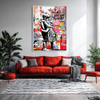Banksy Forever Love Canvas Art Clock Canvas