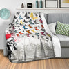Banksy Girl Shooting Butterflies. Blanket Blanket Clock Canvas