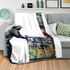 Banksy Graffiti Wallpaper Blanket Blanket Clock Canvas
