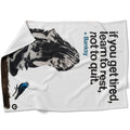 Banksy If you get tired Blanket Blanket 75 x 100cm Clock Canvas