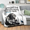 Banksy If you get tired Blanket Blanket Clock Canvas