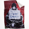 Banksy Keep Your Coins Blanket Blanket 75 x 100cm Clock Canvas