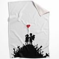 Banksy Kids On Gun Hill Blanket Blanket 75 x 100cm Clock Canvas