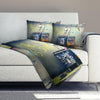 Banksy Life is Short Dream Home Bundle Bundle 2 Cushions & 1 Blanket Clock Canvas