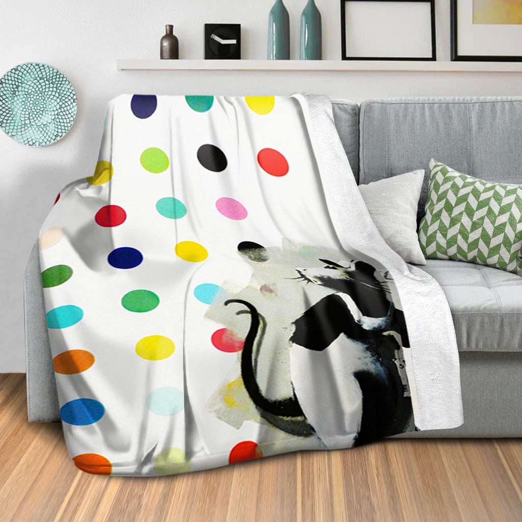 Banksy LSD Damien Hirst Blanket Blanket Clock Canvas