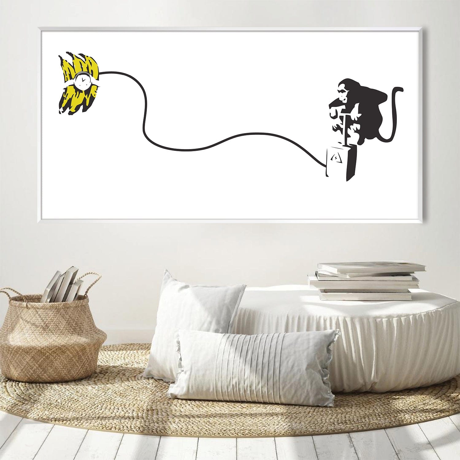 Banksy Monkey Banana Bomb Canvas | Canvas Wall Art