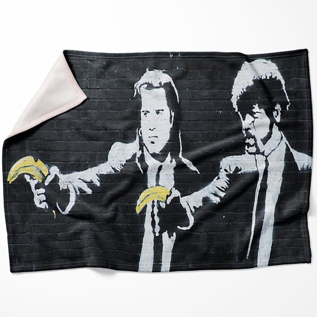 Banksy Pulp Fiction Banana Guns Blanket product thumbnail