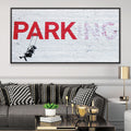 Banksy Swing Girl Canvas Art 50 x 25cm / Framed Prints Clock Canvas