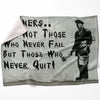 Banksy Winners Are Not Blanket Blanket 75 x 100cm Clock Canvas